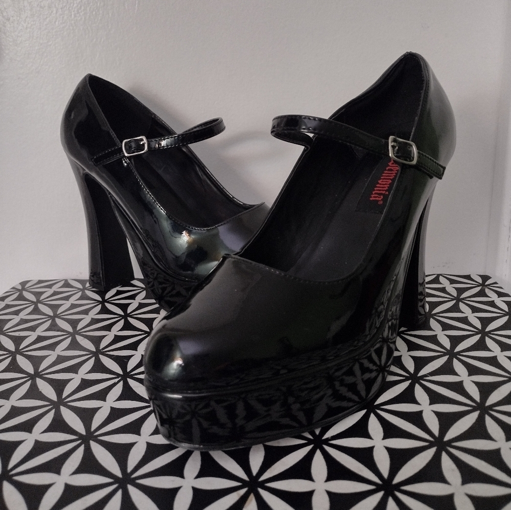Demonia 'Dolly-50' Mary Jane Heels